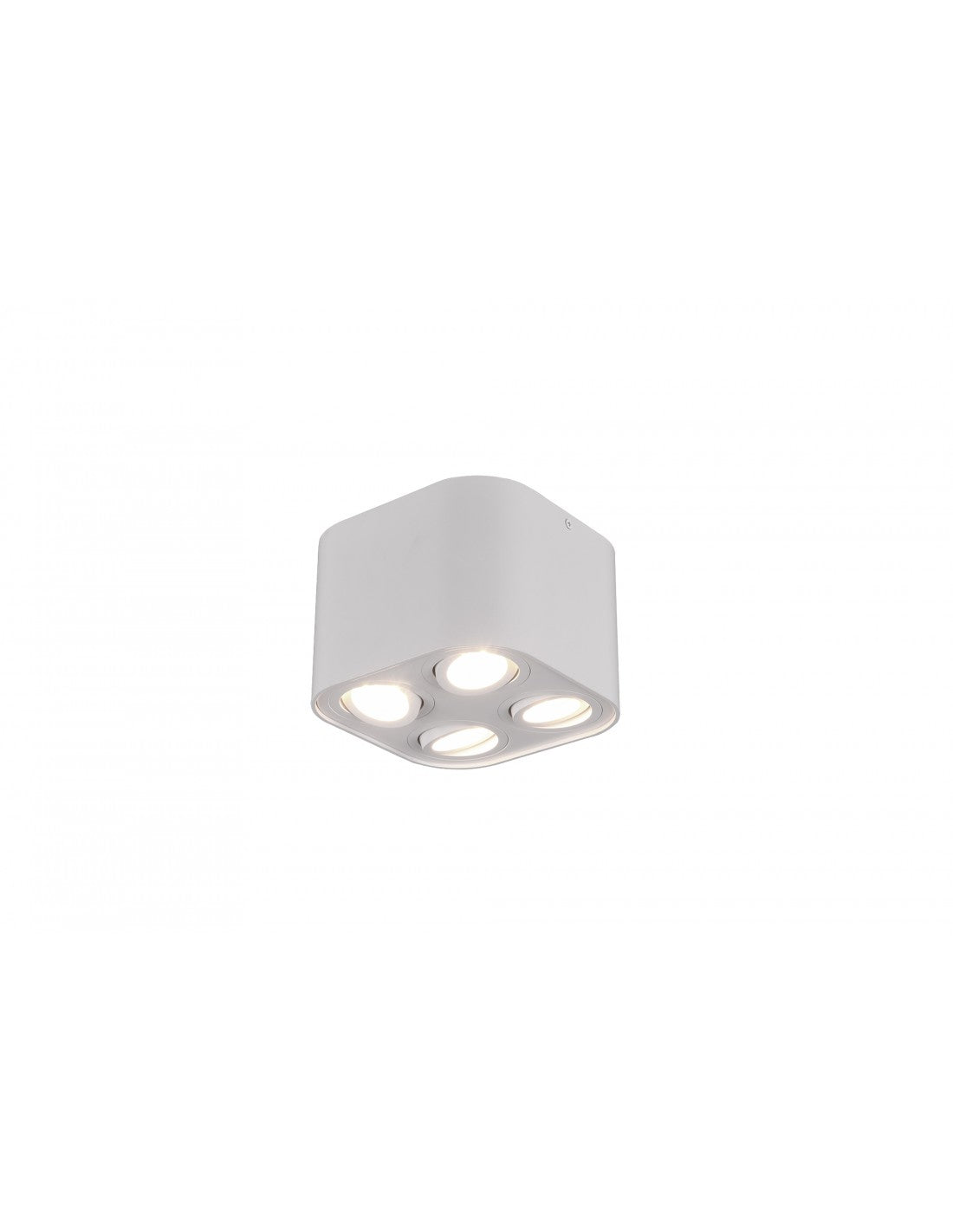 Plafoniera Cubo 4 Spot GU10 Orientable Cookie Bianco Trio Lighting