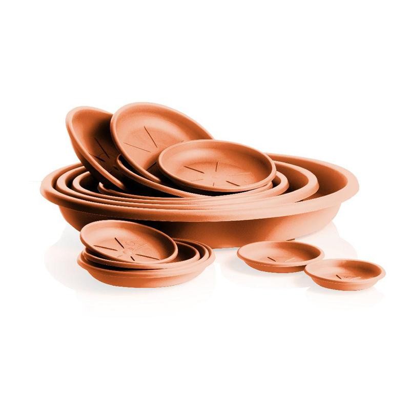 Runde Untertasse cm. 26 Farben Terrakotta für Bama Blumentopf 20105