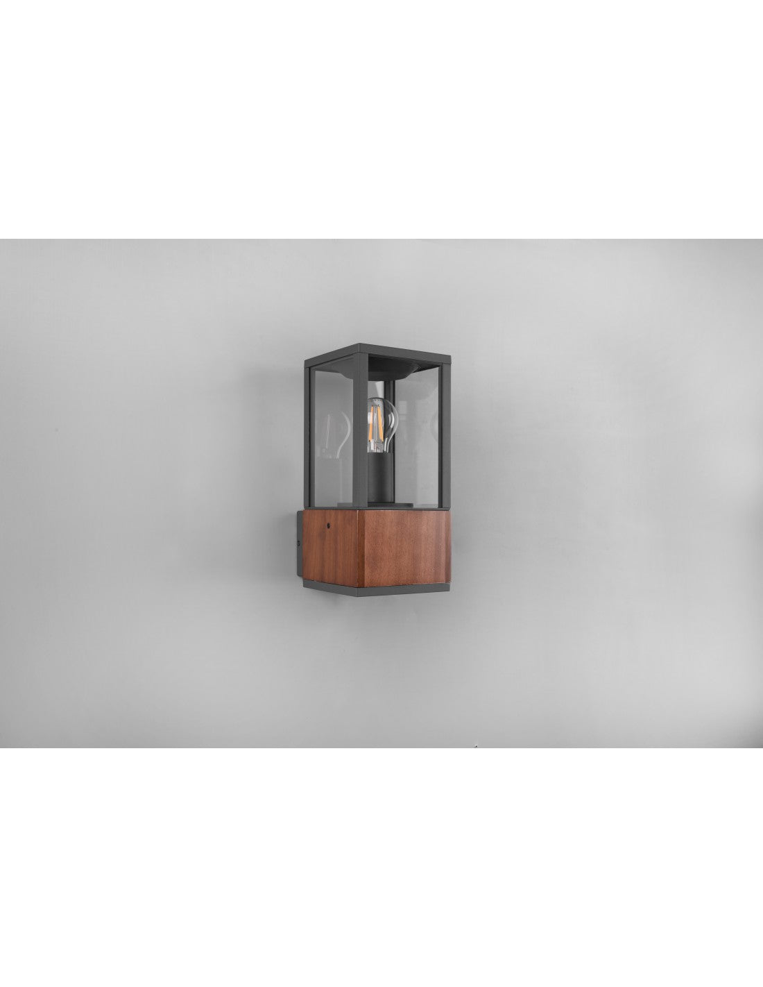 Garonne Außenapplikation IP44 1xE27 Holz Trio Beleuchtung