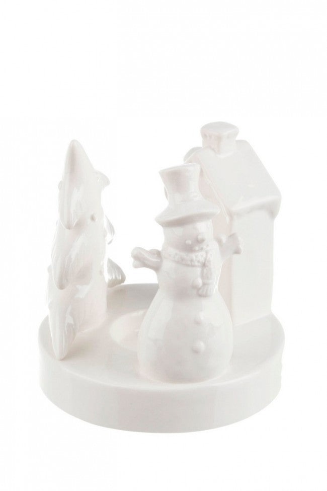 4x brennende schneebedeckte Essenzen