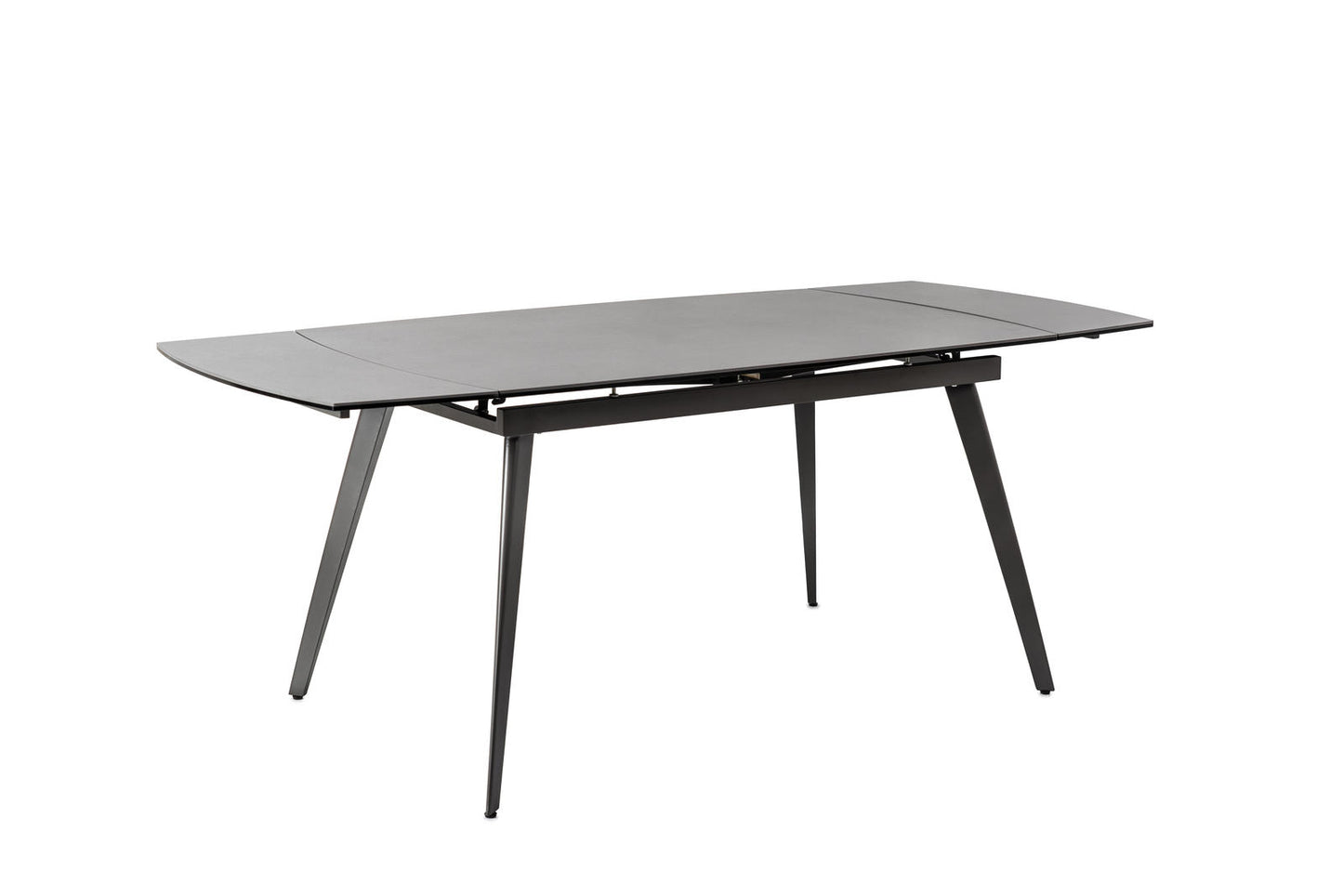 Ausziehbarer Tisch mit anthrazitgrauer Keramikplatte 140/170/200x90x76h cm