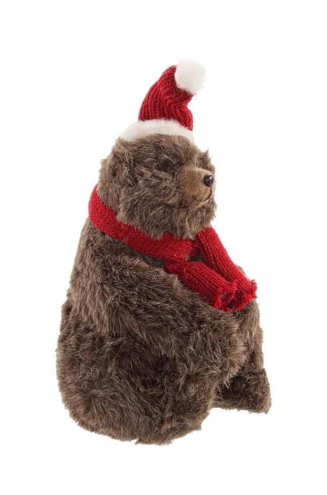 Schi orso bruno seduto mit