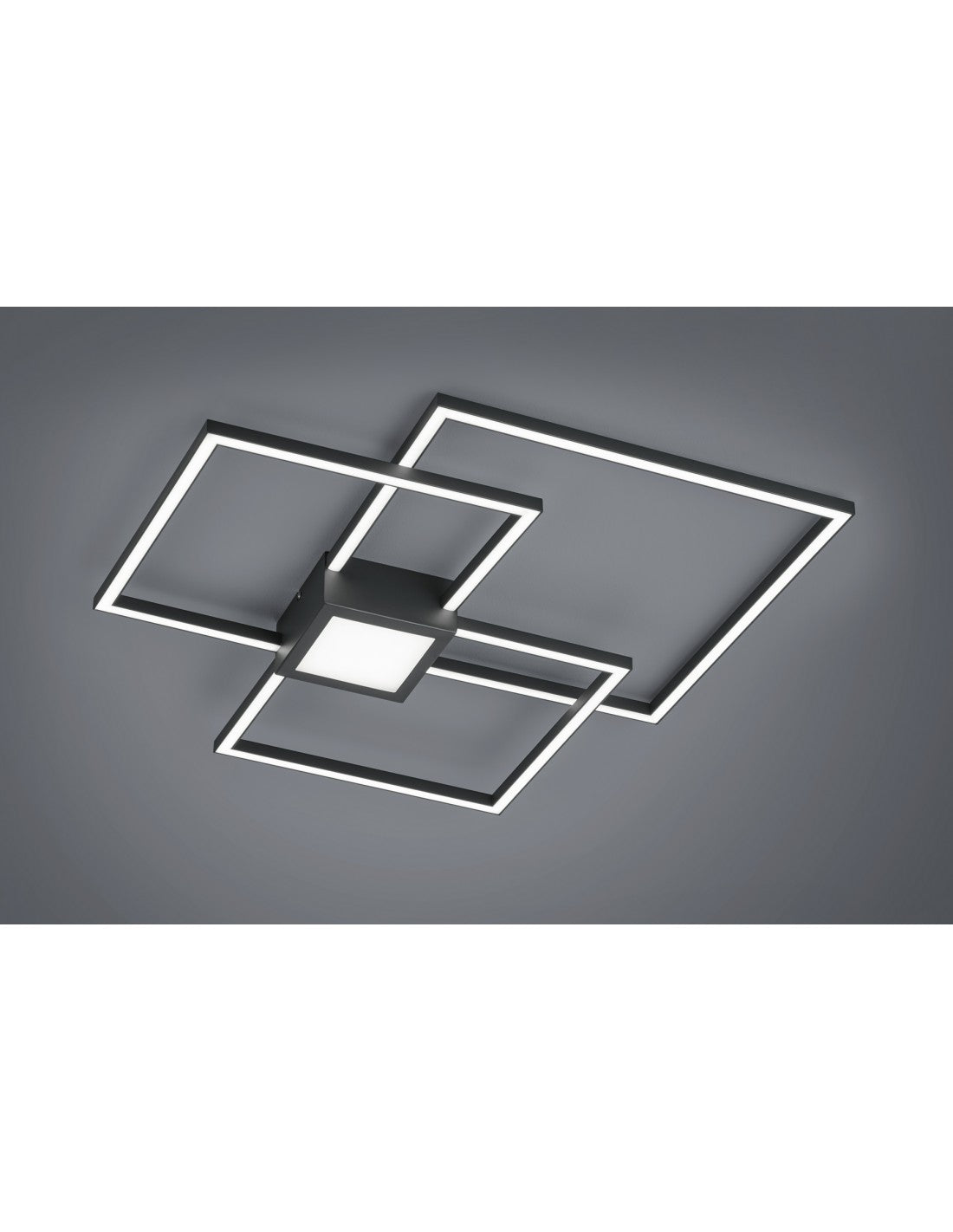Plafonerin Hydra 3 Quadrate Led 38w Anthrazit L65 cm Deinbares Trio Lighting