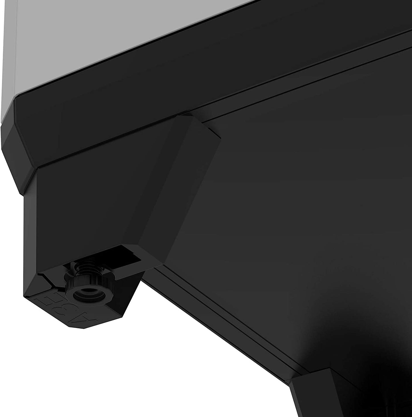 Verstellbarer niedriger linearer Kleiderschrank 68 x 39 x 90 h, KIS-Grau