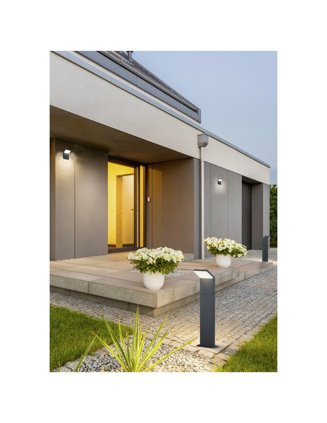 Applique Exterior Pearl Led IP54 Anthrazit Sensor Bewegung Trio Beleuchtung