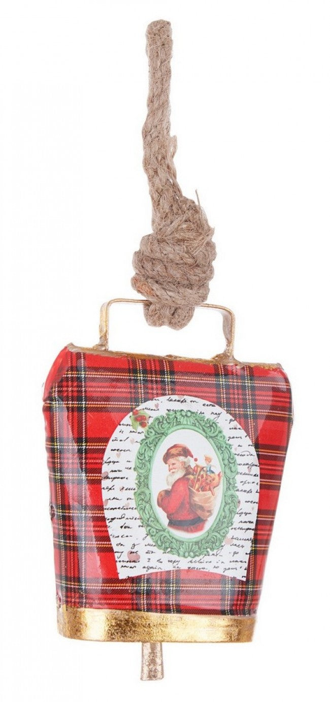 12x Anhänger Wndi Campana Tartan Santa