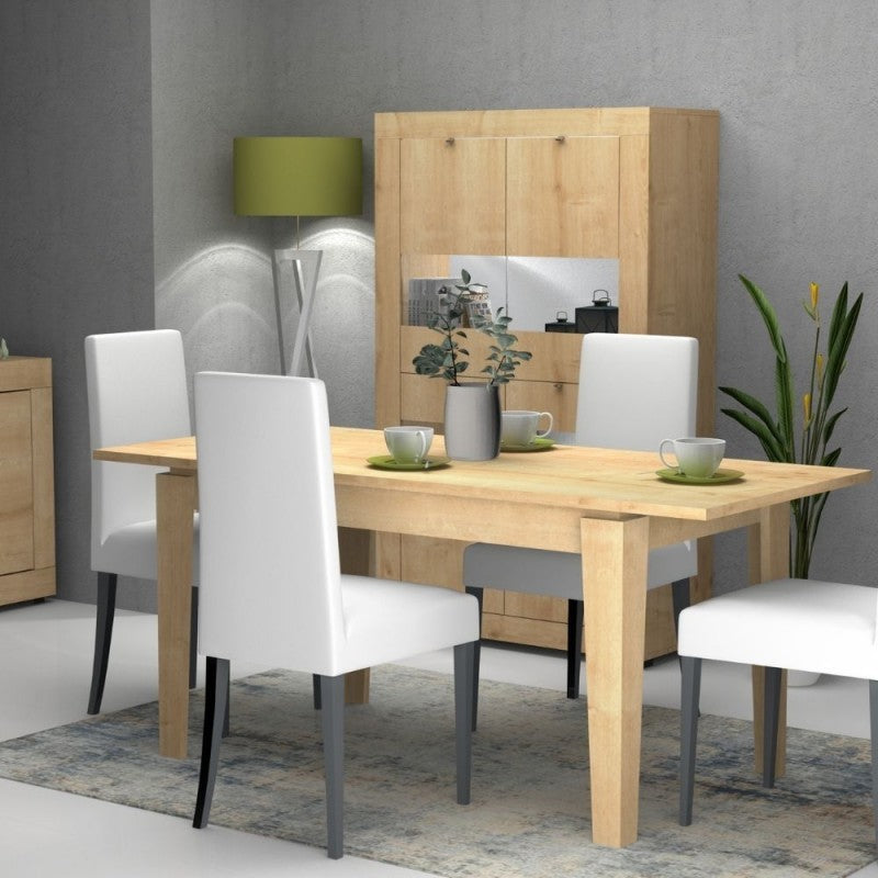 Ausziehbarer Tisch Eiche MEGARON 120-160X80 cm