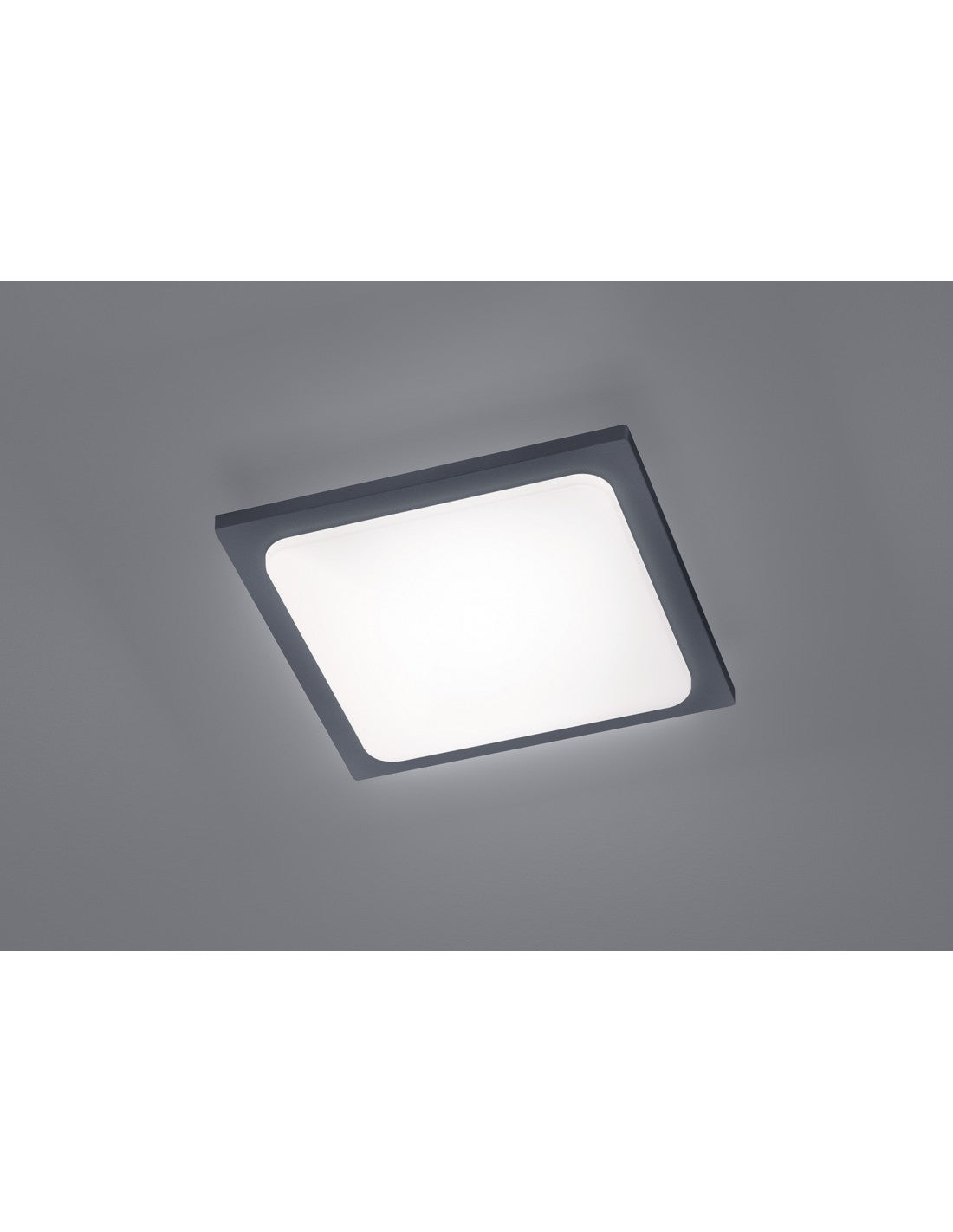 Quadratische Außendeckenleuchte Beam LED IP54 Anthrazit 25x25 cm Trio Lighting