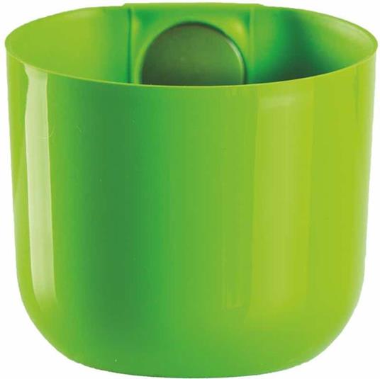 6 cm großer Magnetika Hello Green Magnettopf für Pflanzen und Blumen im Garten