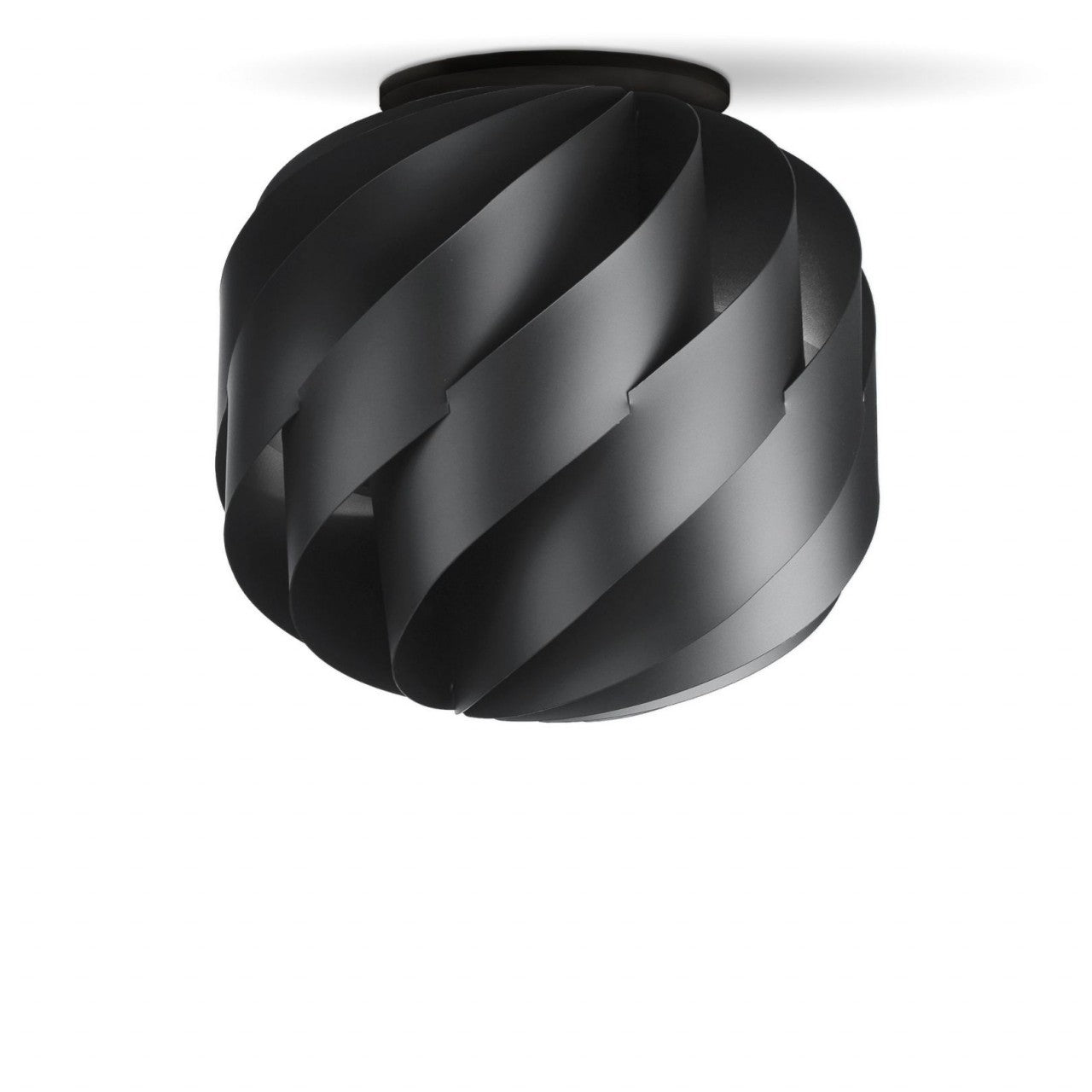 Schwarze Deckenleuchte cm. 25 x 24h