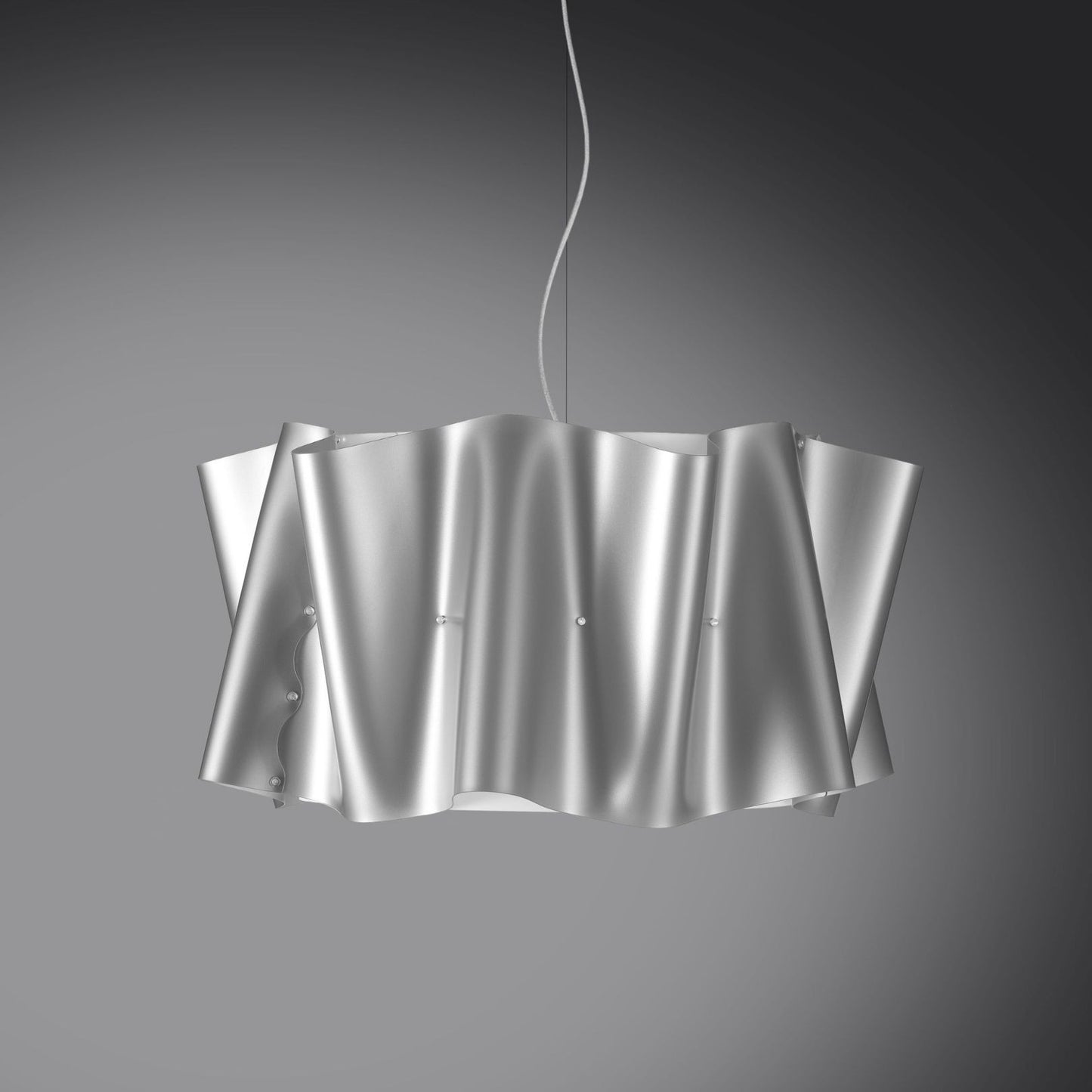 Silberne Aufhängung aus verchromtem Metall cm. 60 x 32h