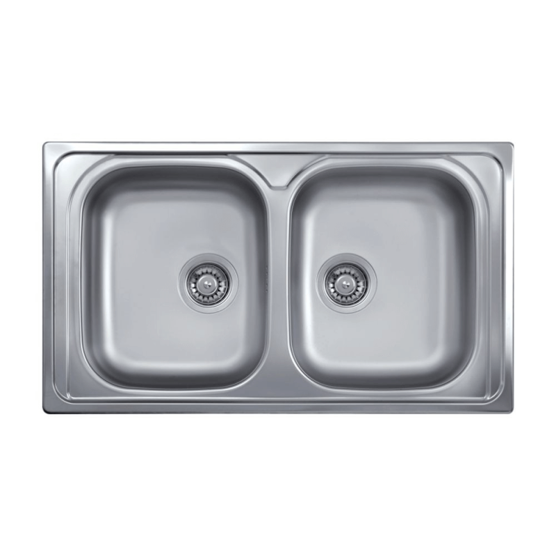 Spüle 86x50 2 Becken SAXT322A