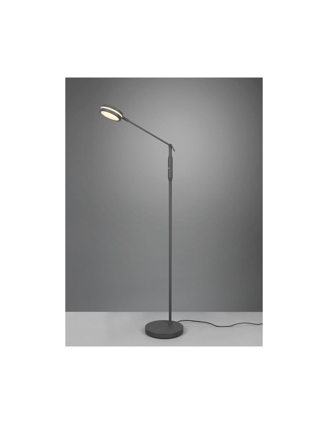 Lineare Stehleuchte Touch Led verstellbare Scheibe Franklin Anthrazit Trio Lighting