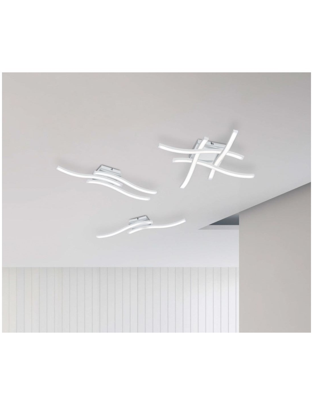 Moderne Deckenleuchte Route 4 Rods Led 4000k Weiß Trio Lighting