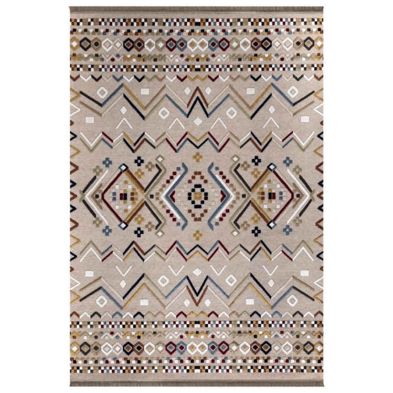 Antisubul-Tappeto Multicolor beige mit Farbdekorn 160x230