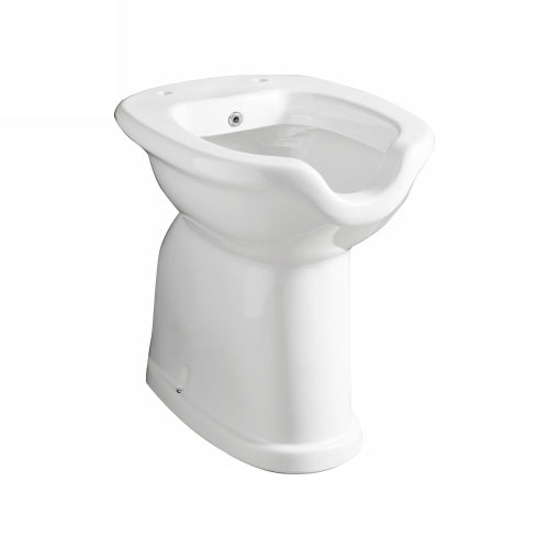 Behindertengerechtes WC/Bidet mit Auslauf und Bodenablauf