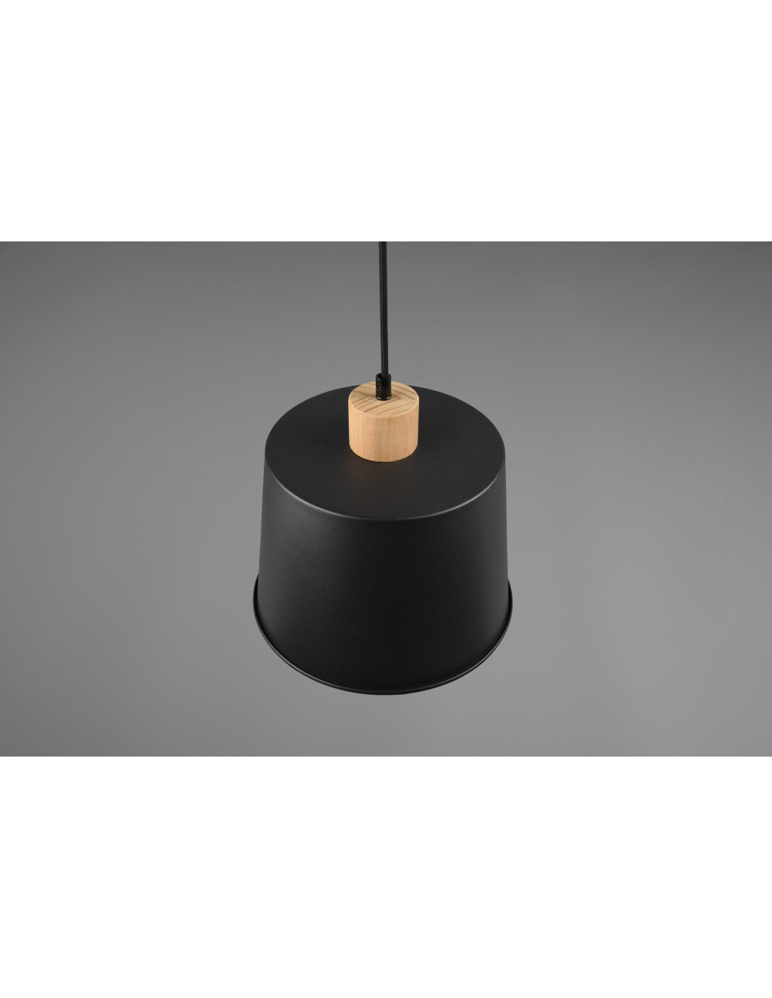 Einzelner Pendellampenschirm Schwarzgold Harris Trio Lighting