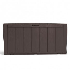 Brauner SHERWOOD-Harzkoffer in Holzoptik mit Rädern, 117 x 45 x 57,5 cm