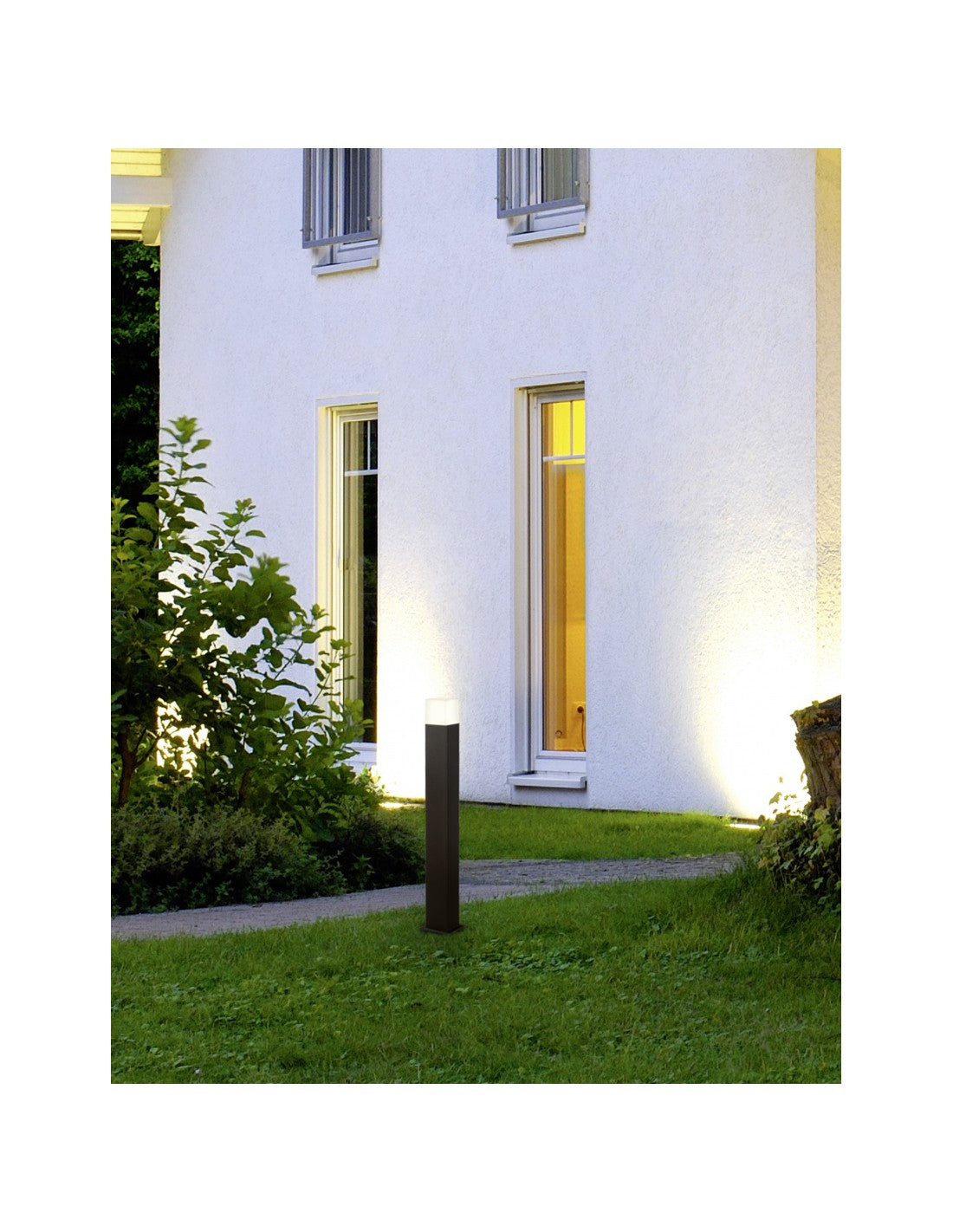 Hohe Straßenlampe E14 LED Outdoor Hudson Anthrazit H80 cm Trio Lighting