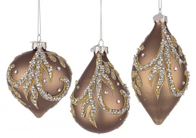 12x VT Tropfen Marrone Ass3 Anhänger