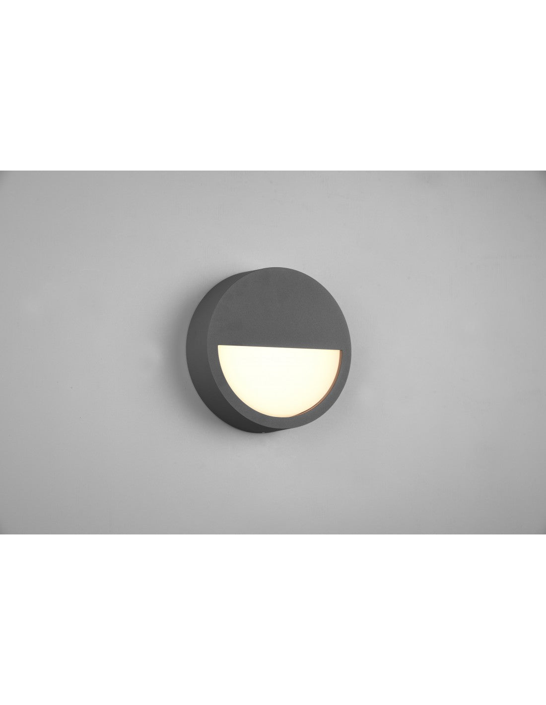 Außenwandleuchte IP54 Rund Anthrazit Led Pedro Trio Lighting