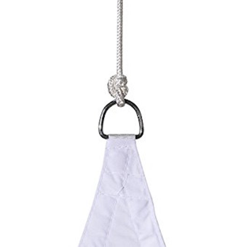 Dreieckige Markise 5x5x5 m aus wasserdichtem Stoff – Farbe: Taubengrau