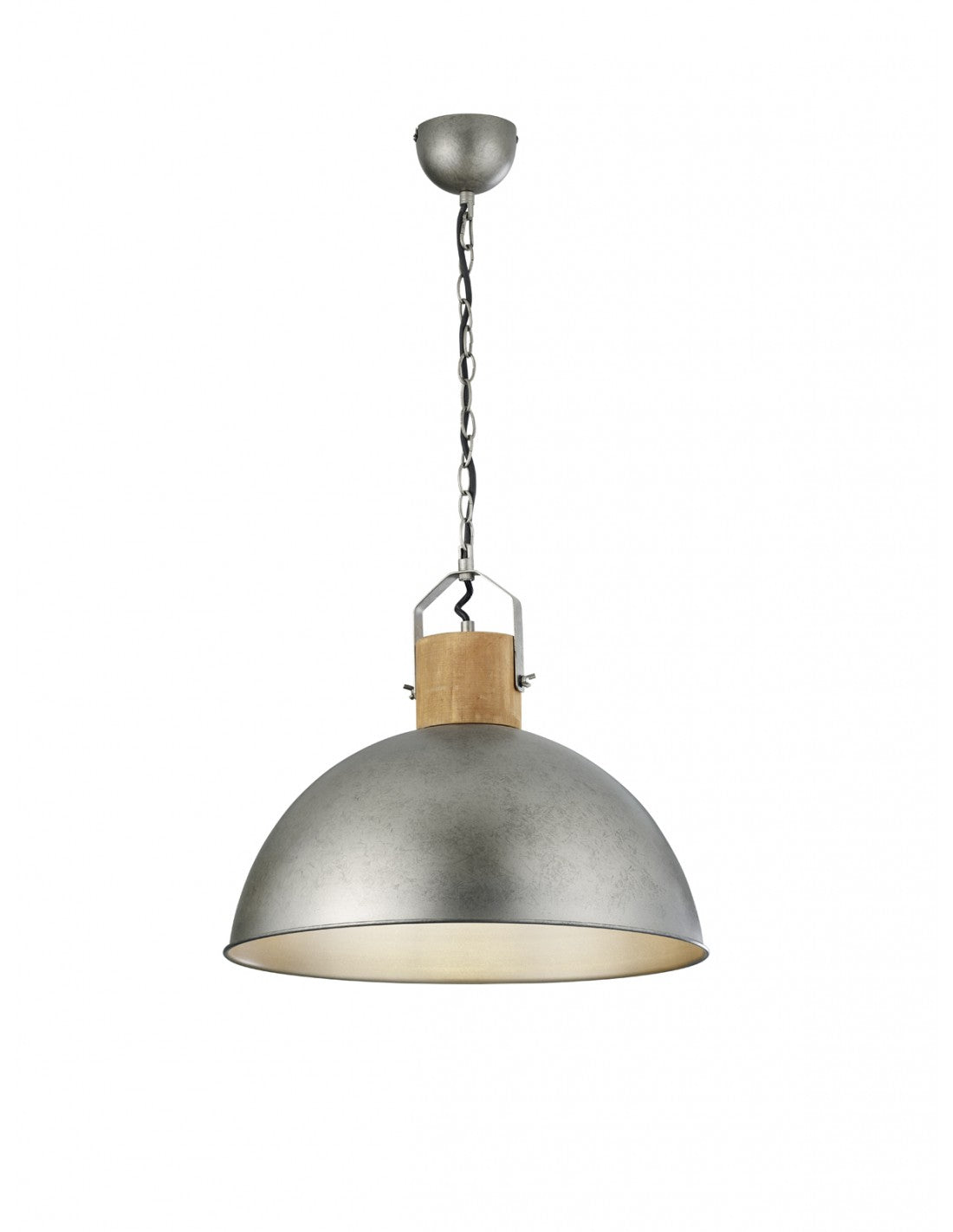 Insustrial Delhi Suspension Dome Metallic Nickel Ø45 cm Trio Lighting