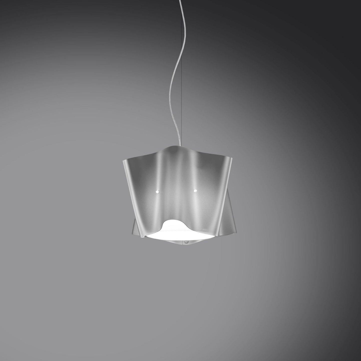 Silberne Aufhängung aus verchromtem Metall cm. 25 x 25h