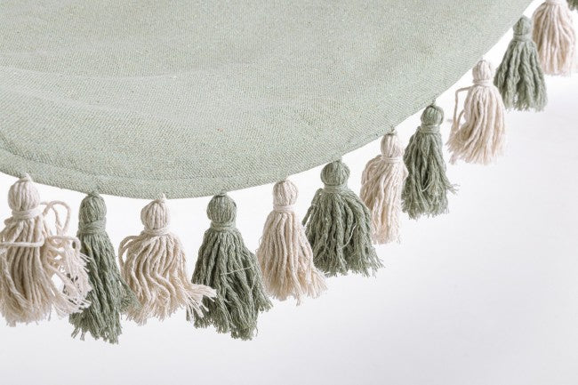 4x Quastenhängematte Salbeigrün 100X200