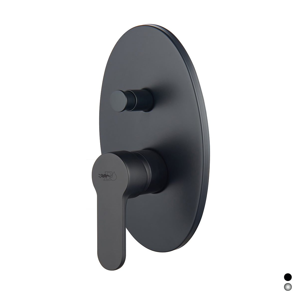 Einbau-Einhand-Brausebatterie mit Umsteller – Serie Paco – Chrom