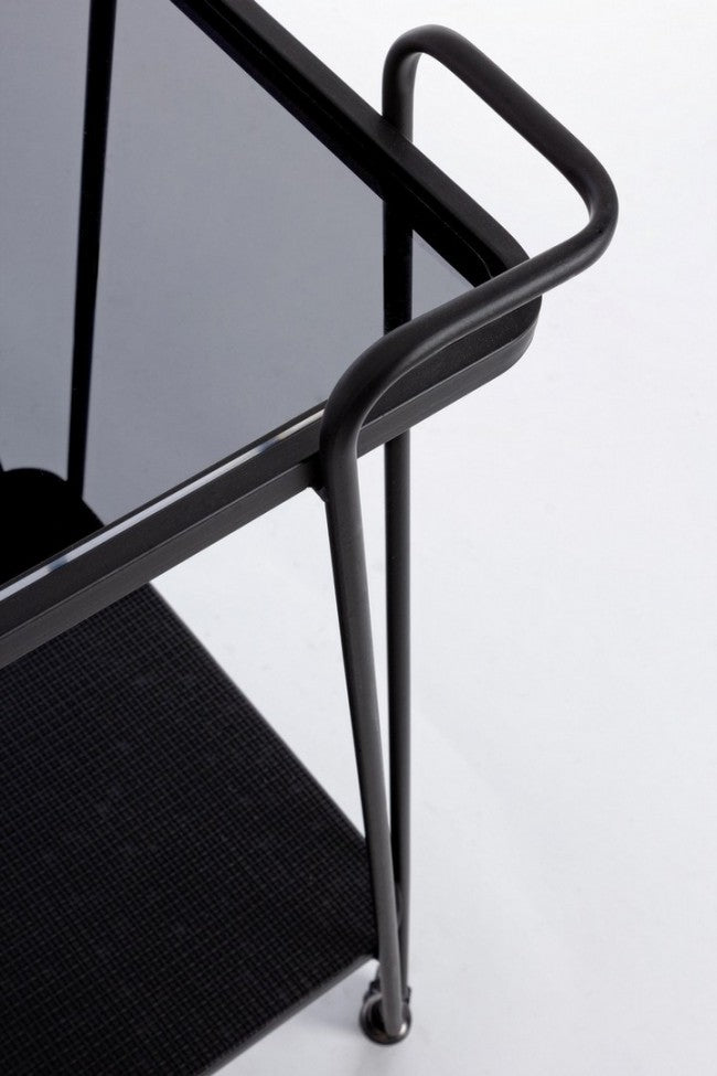 Zaira-Trolley aus schwarzem Metall