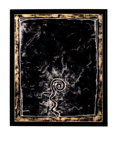 Öl auf mehrfarbiger Leinwand und Holzrahmen 100x120 cm