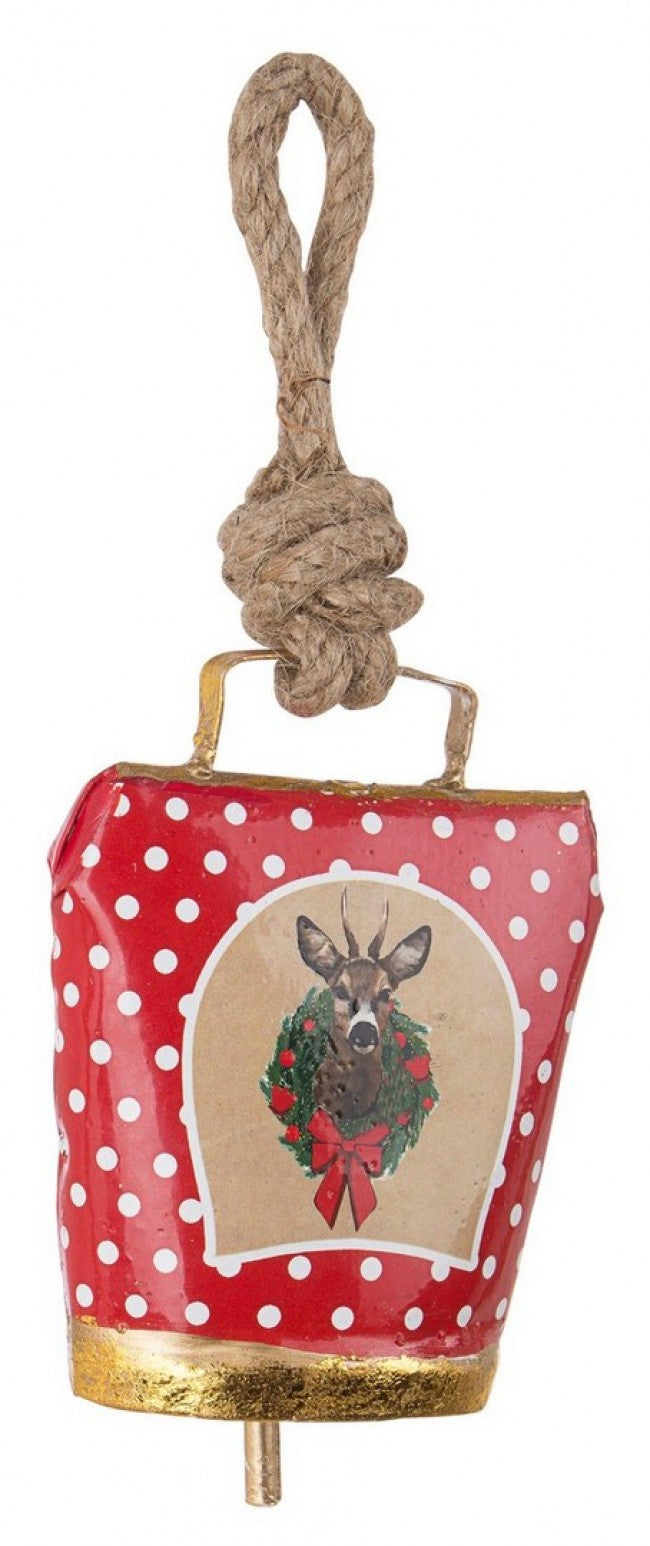 12x Pendaglio Wendi Campana Renna Pois RO