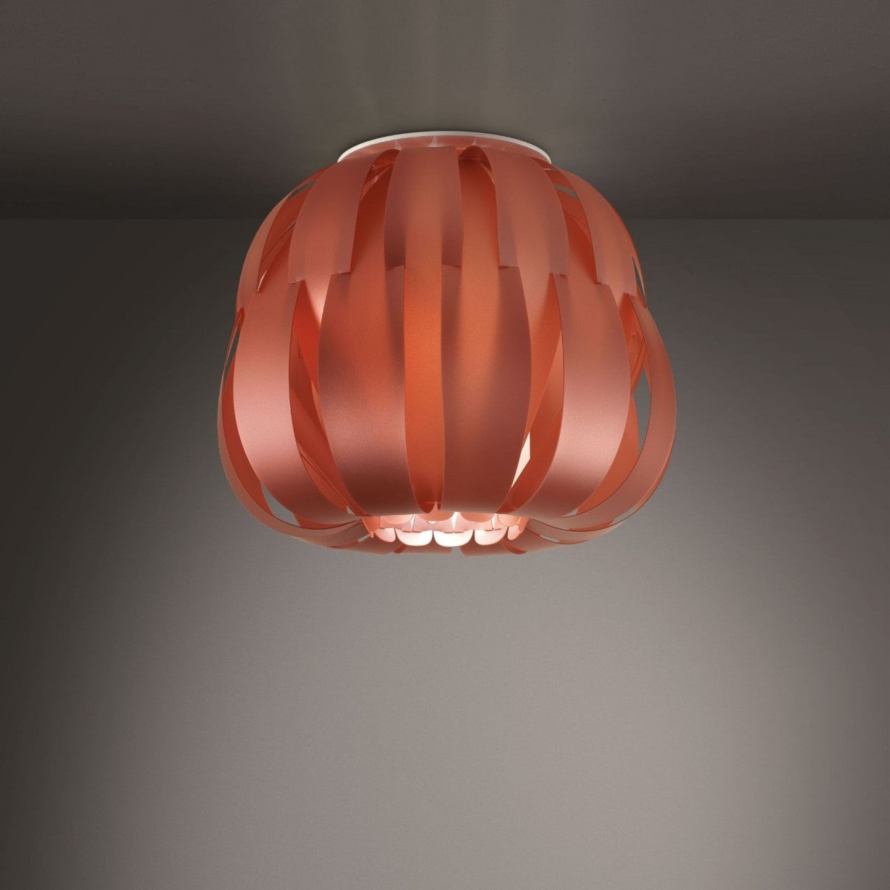 Deckenleuchte aus Kupfer cm. 19:00 x 17:00 Uhr