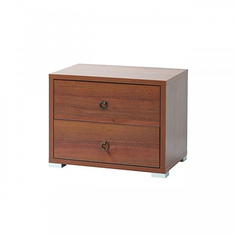 Walznuss 2 Schubladen aus Holz, Nobilat 36x52xH 43