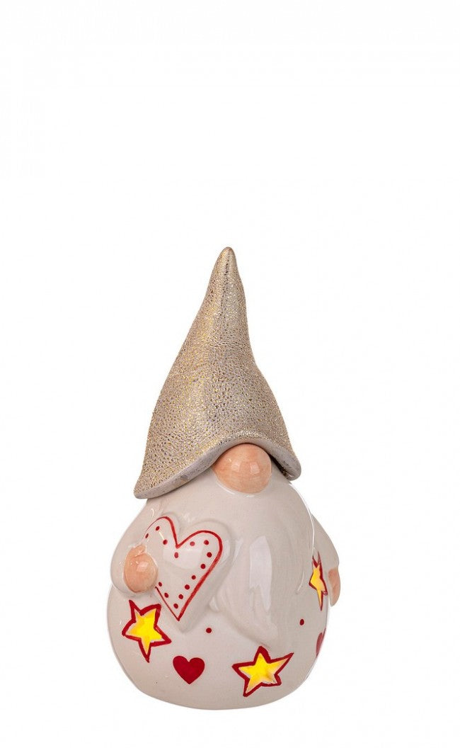 12x Santa fröhlich weiß c