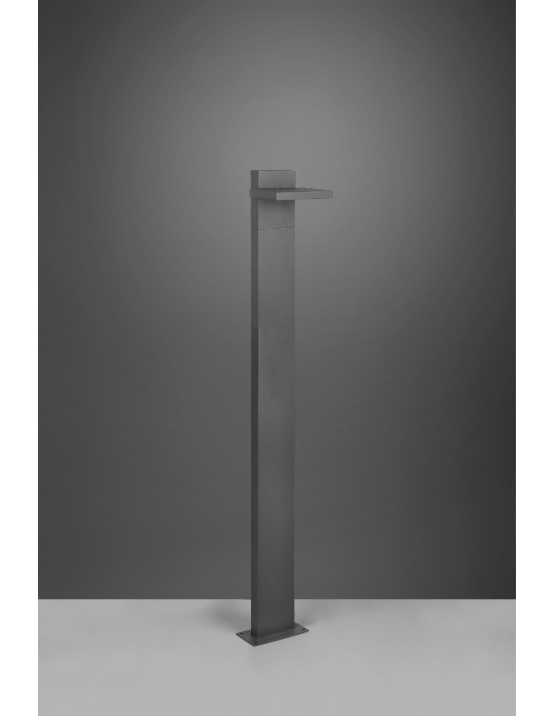 Hoher Mast für den Außenbereich, LED-Anthrazit-Aluminium, IP54, Horton Trio-Beleuchtung