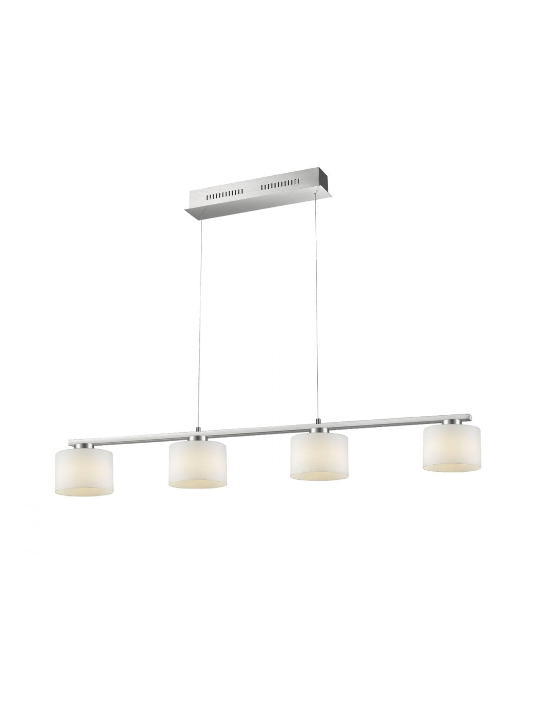 Aufhängung Nickel 4 Gläser Led Dimmer Alegro Trio Beleuchtung