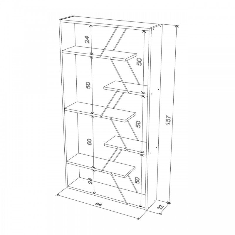 Moderne moderne moderne Unifor-Steine, 84 x 22 x 157 h