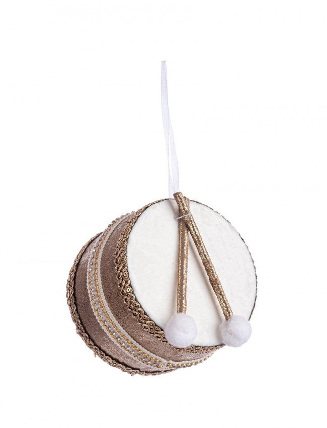 4x Anhänger mit weißer Trommel weiß