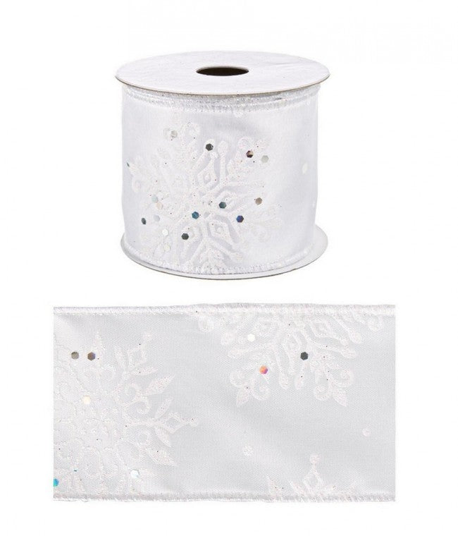 12x weißes Flockenband 4m Anzeigen12