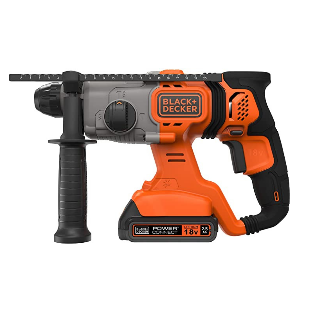 Black & Dacker Bohrhammer mit 2 Akkus