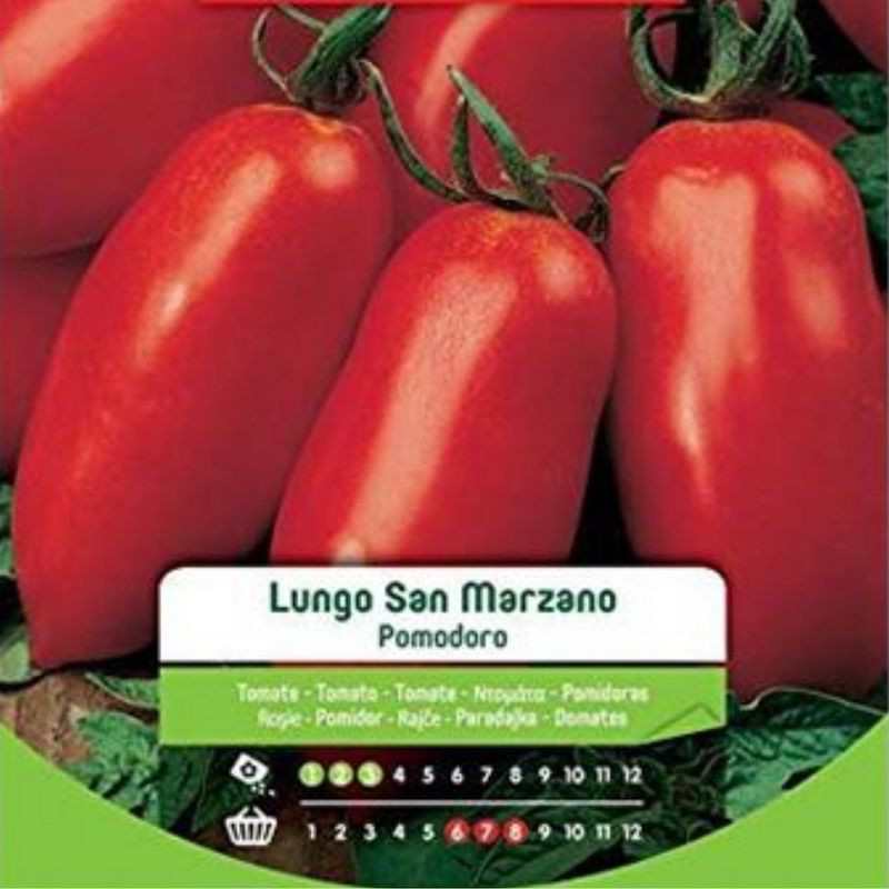 Lange San-Marzano-Tomatensamen im Beutel
