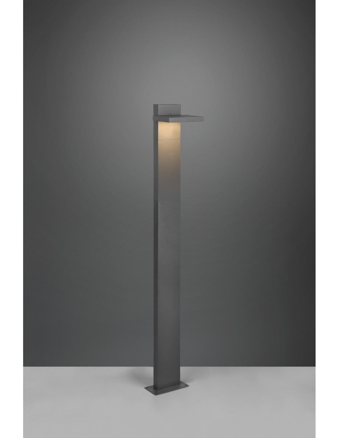 Hoher Mast für den Außenbereich, LED-Anthrazit-Aluminium, IP54, Horton Trio-Beleuchtung