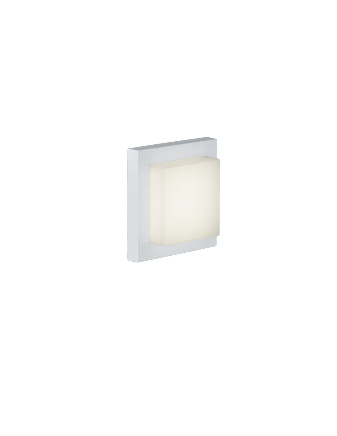 Applique Plafoniera Led IP54 Hondo Bianco 14x14 cm Trio Beleuchtung