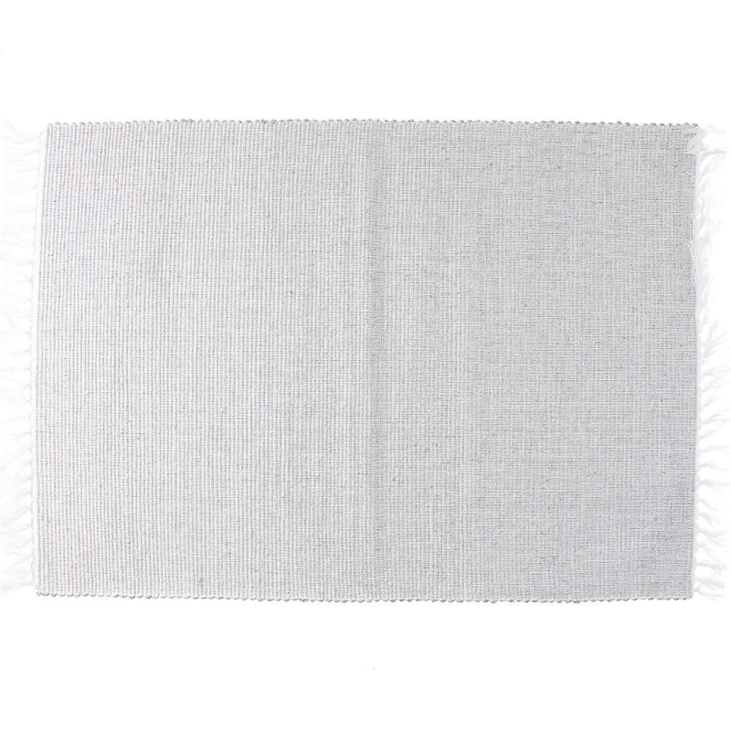 Einfaches rechteckiges Tischset 35x50 cm aus grauer Baumwolle