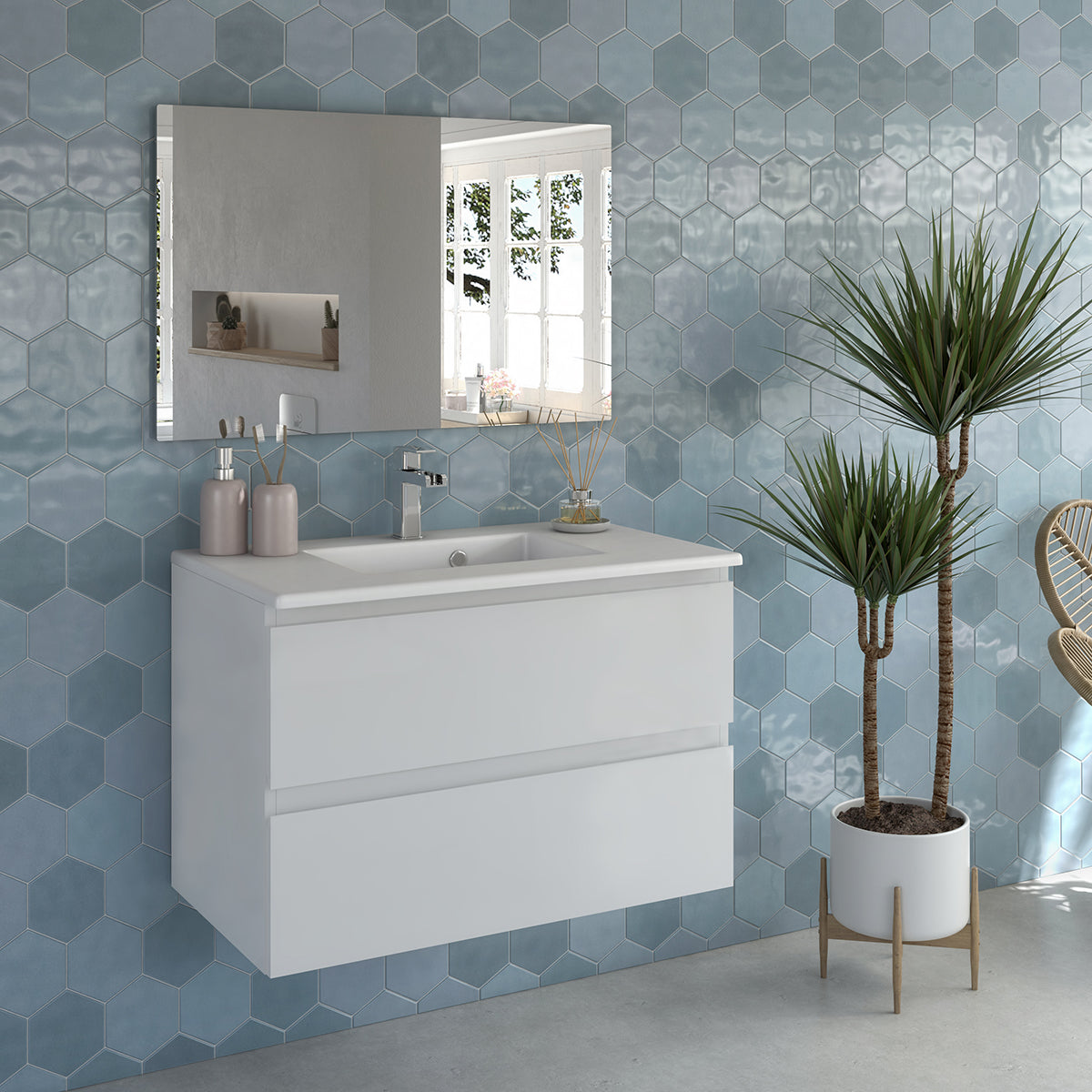 Mobile Toilette beige 80x43x56 cm