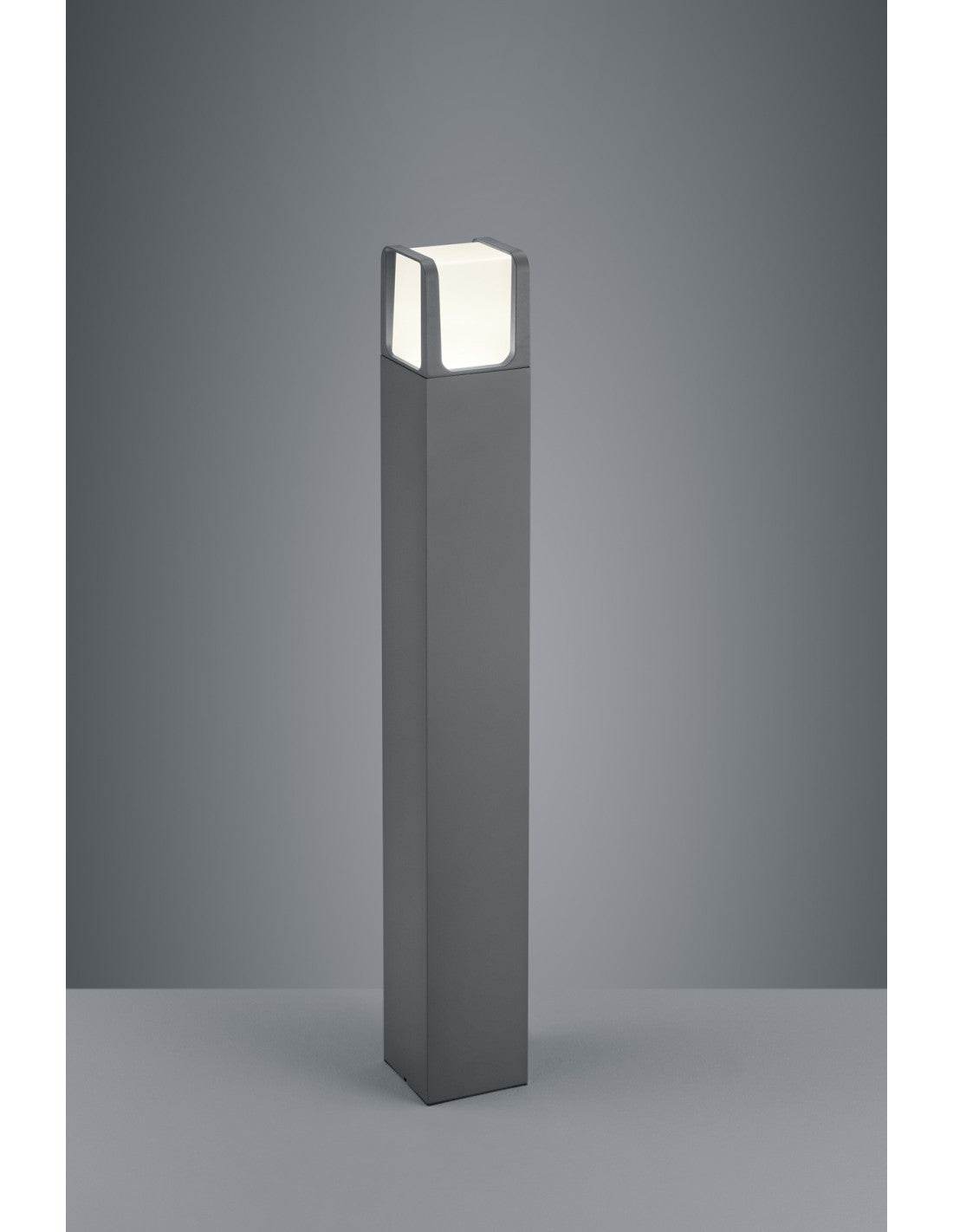 Ebro LED-Außenmast IP54 Anthrazit H80 cm Trio-Beleuchtung