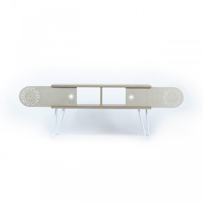 Retro-TV-Ständer, Wohnzimmerschrank, 106 x 30 x 48 cm