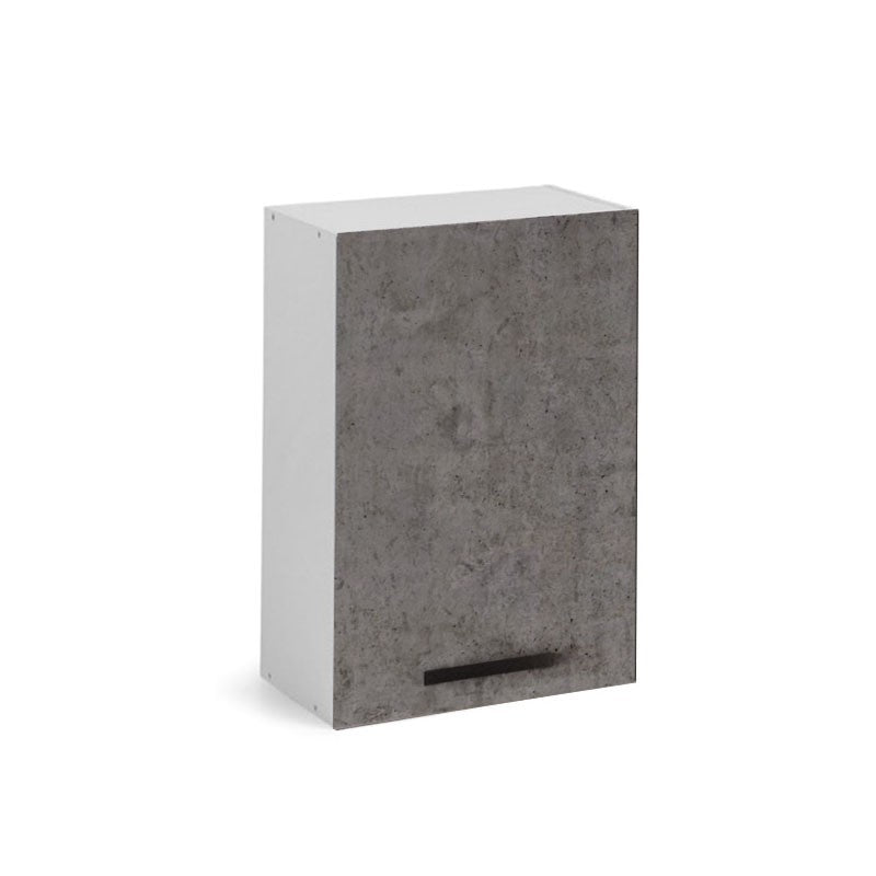 Zementgrauer Küchenwandschrank mit 1 Tür 40x32xH 72 cm